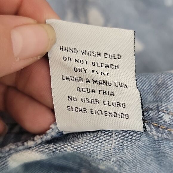 𝅺womens Oversized Denim Jacket Dress Beautiful Bleaching and Super Cute Wear - Picture 7 of 11